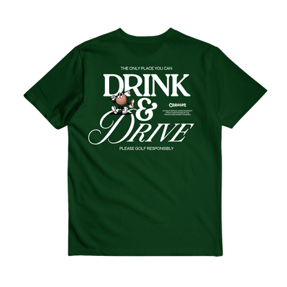 T-shirt « GOLF RESPONSABLE » (vert forêt)