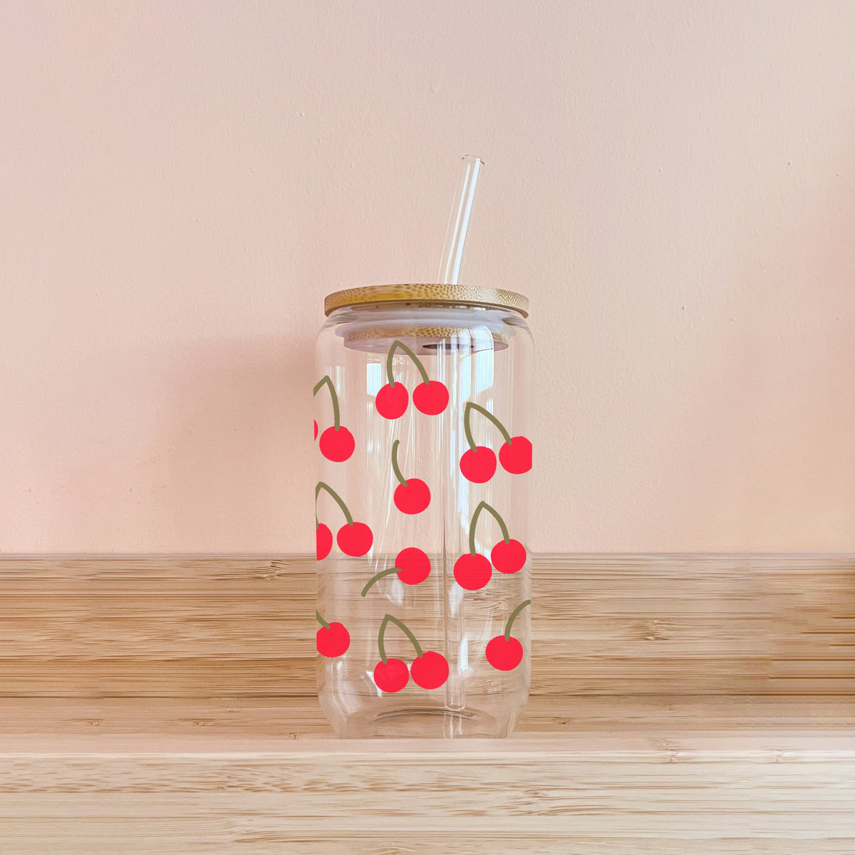 Verre boho - cerises