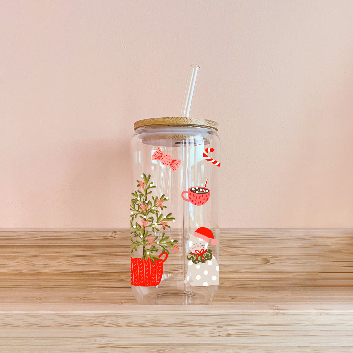 Verre boho - Matin de Noël