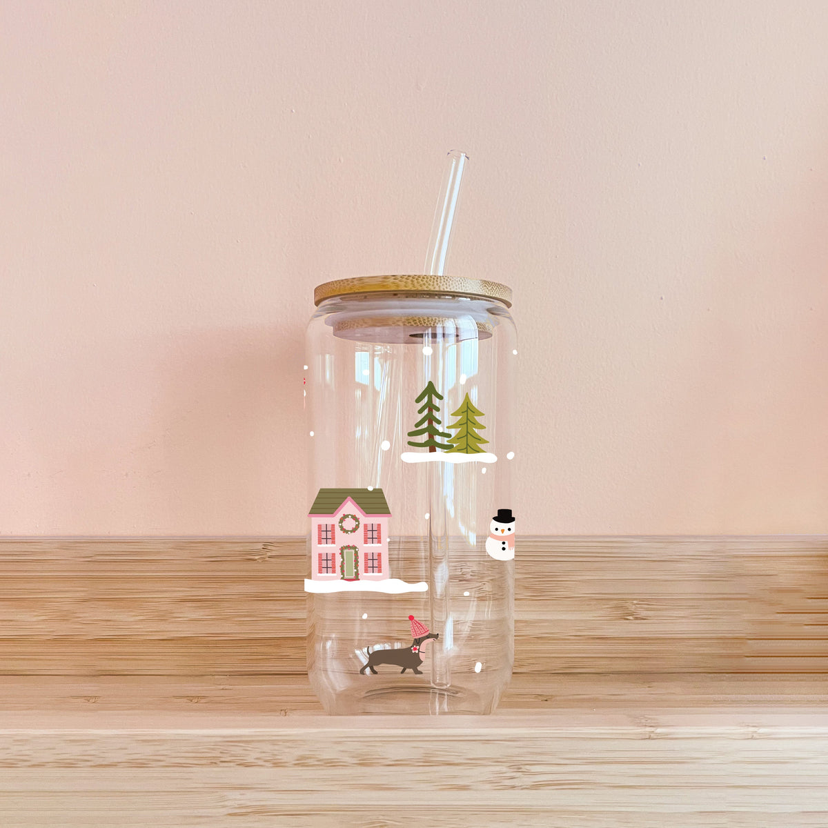 Verre boho - Noël au chalet