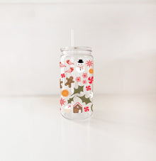 Verre en plastique 16oz - Mosaïque de Noël
