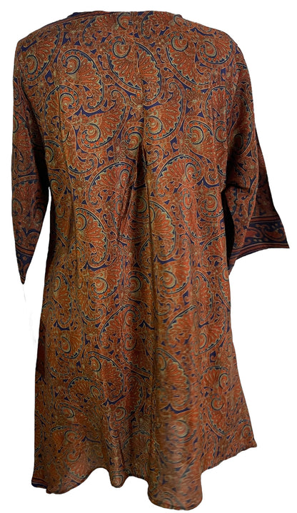 PRC6054 Robe Tunique en Soie Pure avec Poches Avatar
