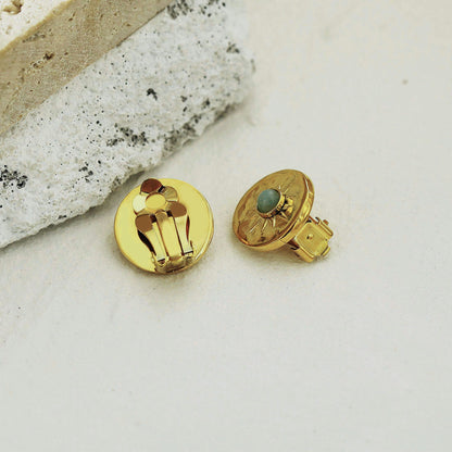 Boucles d'oreilles clous VICTORIA à clip (Pas besoin de piercing)