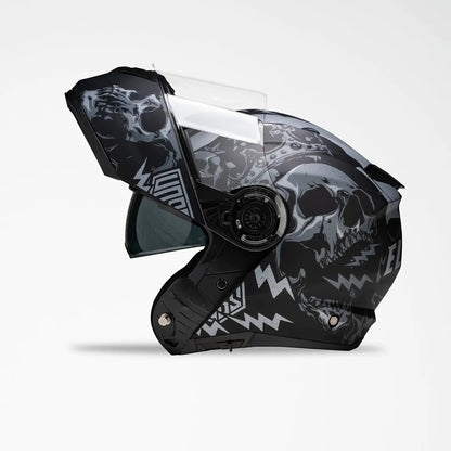 Casque modulaire bicolore El Diablo VOSS 580 Conquest