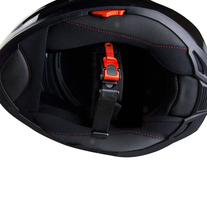 Casque de moto intégral mat VOSS 988 Moto-1 Red Mandala