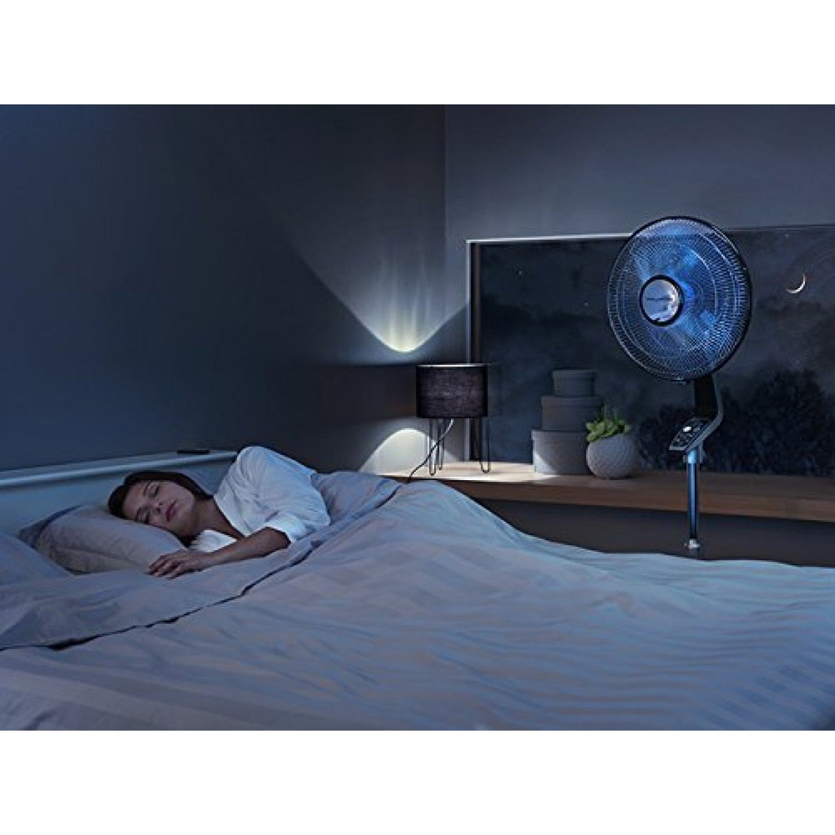 ROWENTA 16 inch Stand Fan with Turbo Silence - Blemished package with full warranty - VU5670U2