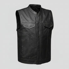 Gilet de club en cuir pour homme Open Road
