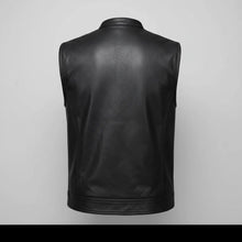 Gilet de club en cuir pour homme Open Road
