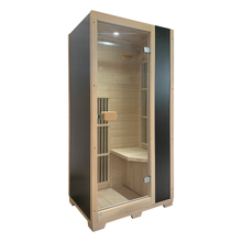 Blisspod | Vienne | Sauna infrarouge lointain | Pruche du Canada très faible champ électromagnétique | 185 cm H x 90 cm L x 65 cm P | 1 personne