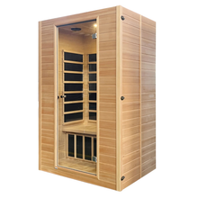 Blisspod | Vienne | Sauna infrarouge lointain en bois de pruche du Canada, très faible champ électromagnétique, 4 chauffages – 2 personnes