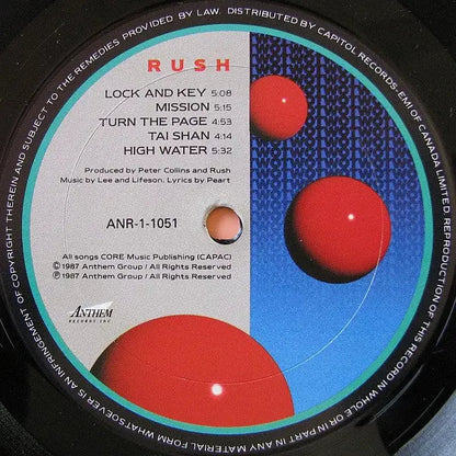 Rush – Hold Your Fire - 1987 Pressing
