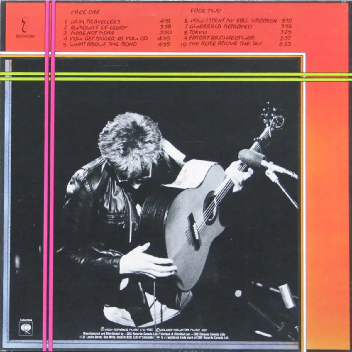 Bruce Cockburn ‎– Humans - Original de 1980