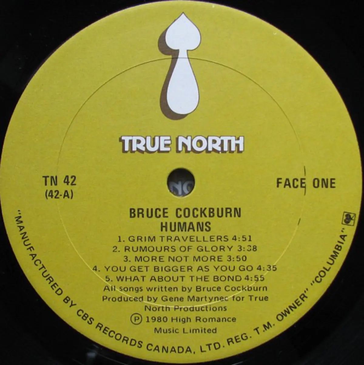 Bruce Cockburn ‎– Humans - Original de 1980