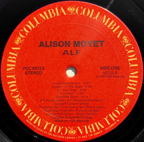 Alison Moyet – Alf -  1985 Original Pressing