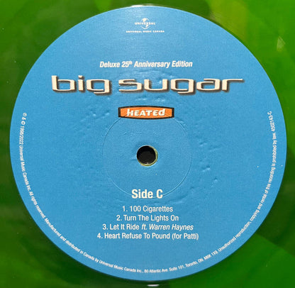 Big Sugar – Heated – Pressage vinyle Deluxe orange/vert – Scellé !