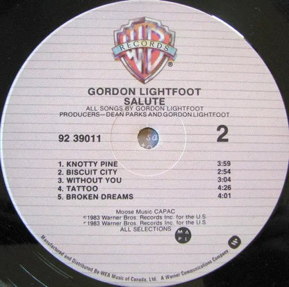 Gordon Lightfoot – Salute - Original de 1983 sous film plastique !