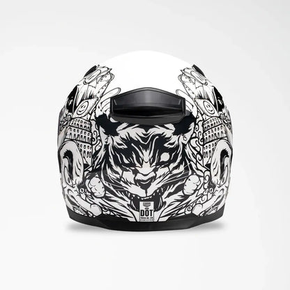 Casque de moto intégral Voss 988 Moto-1 Populace mat