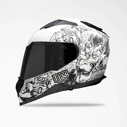 Voss 989 Moto-V Rei Full Face Matte Motorcycle Helmet