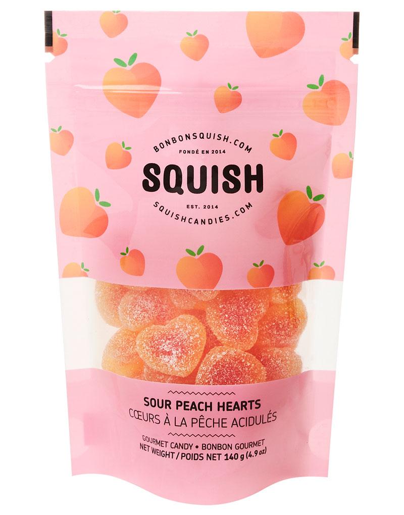 Cœurs de pêche acidulés