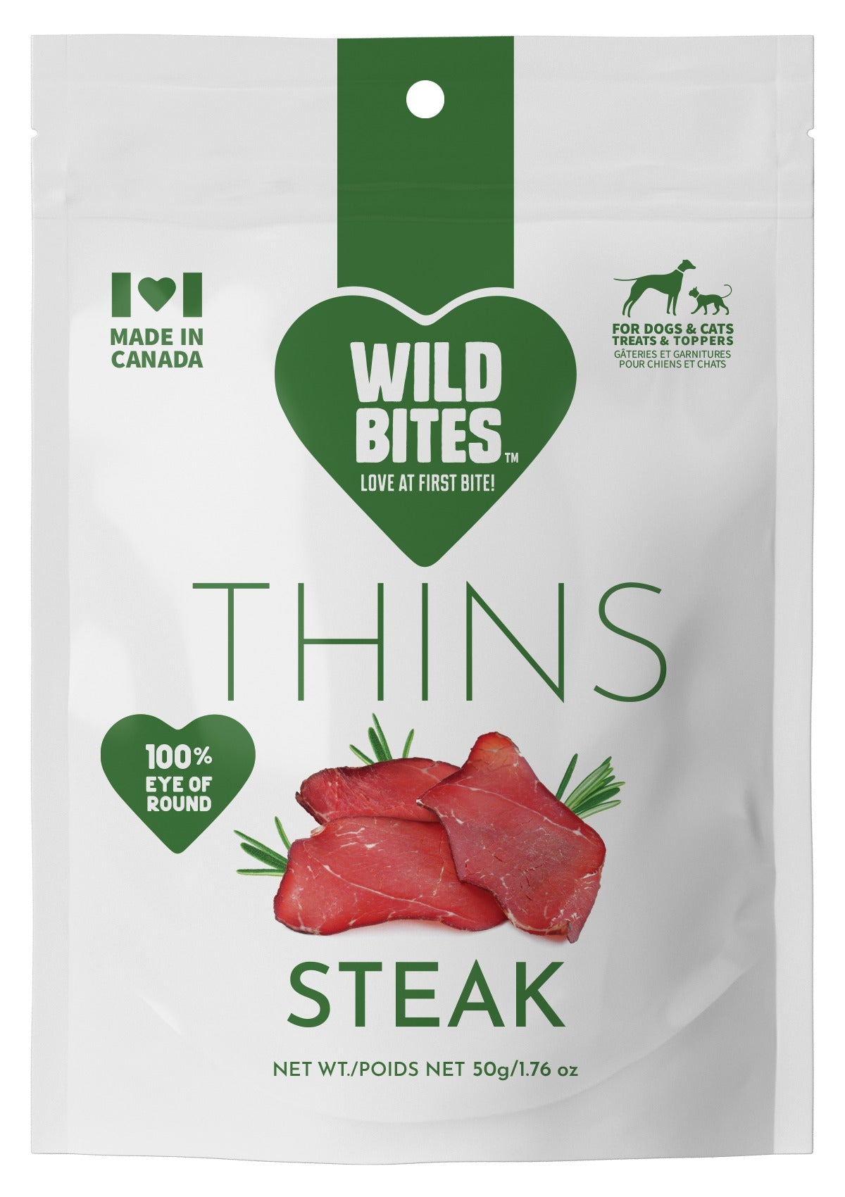 Friandises Steak Thins pour chiens et chats