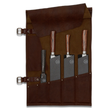 WITLOFT -  Handmade leather Knife Role ( 5 Compartments)