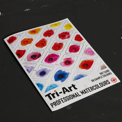 Carte d'échantillons Tri-Art Watercolours 98 couleurs