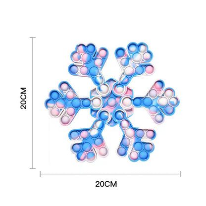 Jigsaw flocon de neige pop puzzle fidget