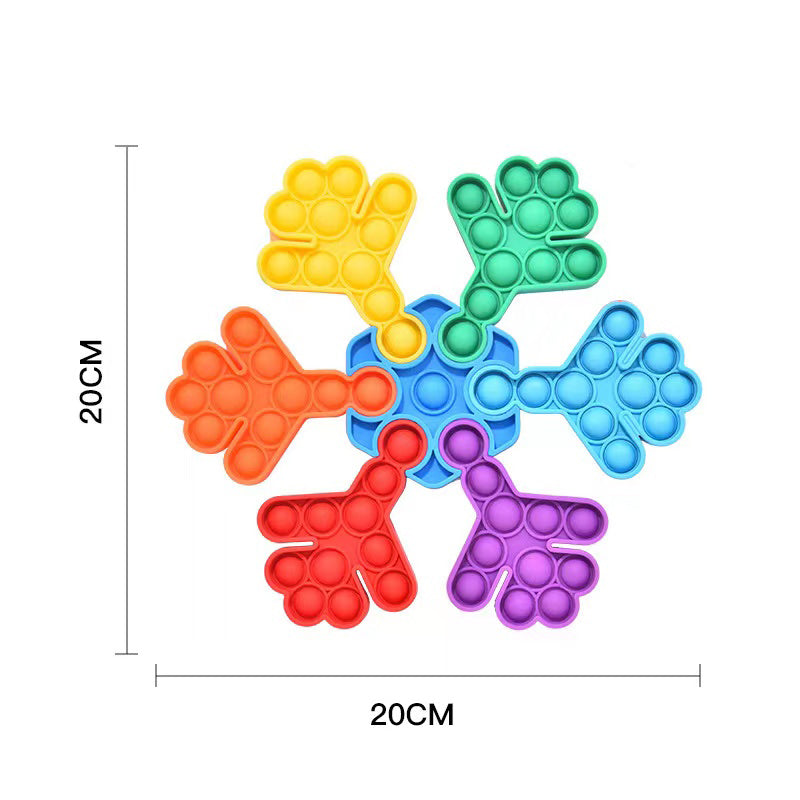 Jigsaw flocon de neige pop puzzle fidget
