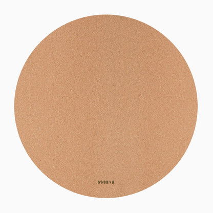 Tapis de yoga rond essentiel en liège | Multi-usage | 134 cm de diamètre