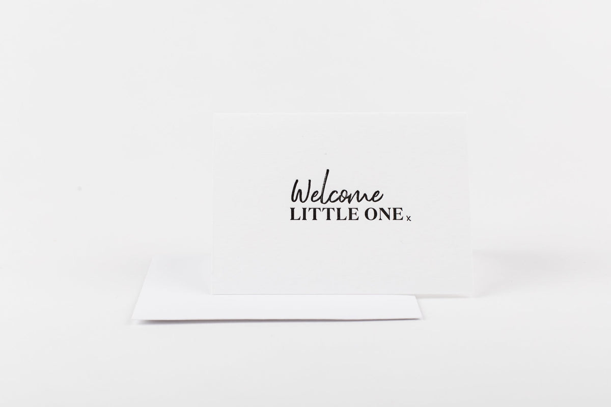 Welcome Little One - Mini Greeting Card