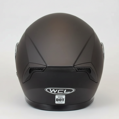 Casque de moto West Coast Leather intégral noir mat