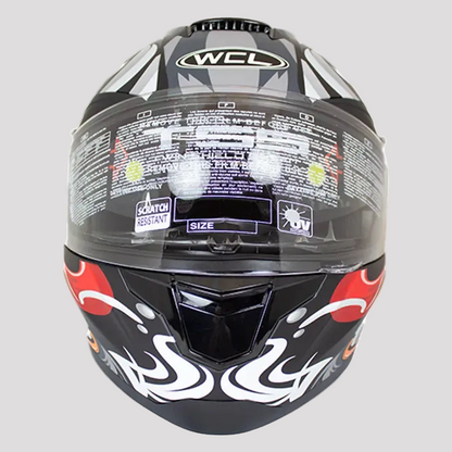 West Coast Leather Monster Skull Full Face Motorcycle Helmet