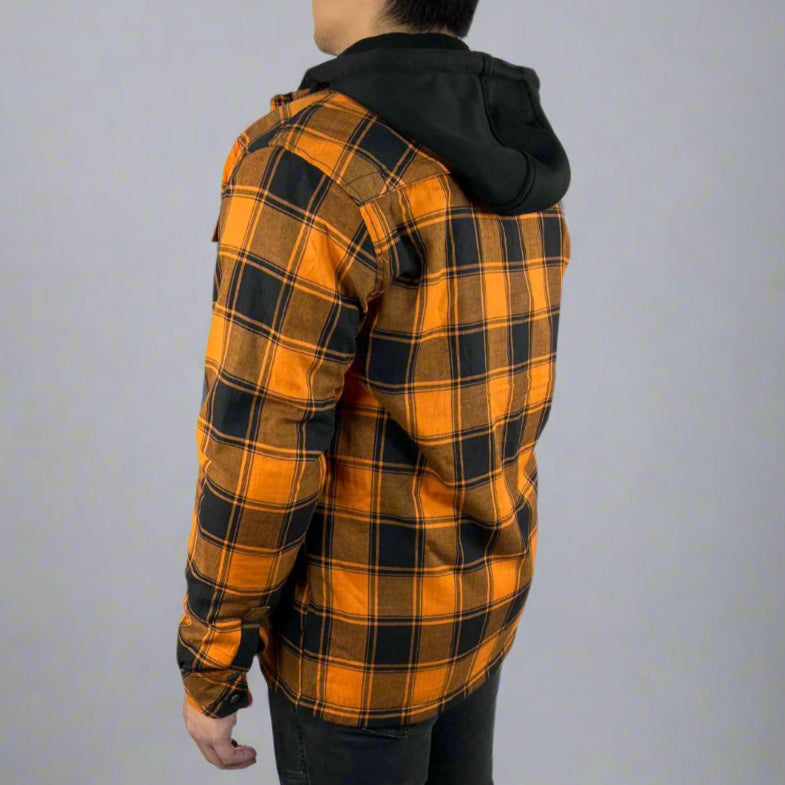 Men’s Armored Shirt with Removable Hoodie