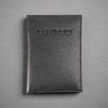 Protège-passeport en cuir avec porte-cartes
