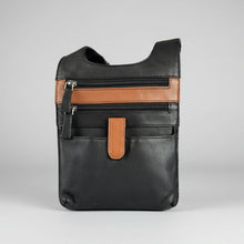 Sac organisateur bandoulière en cuir RFID JBG Slim. Sac à main de voyage antivol