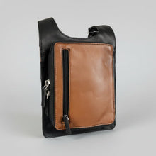 Sac organisateur bandoulière en cuir RFID JBG Slim. Sac à main de voyage antivol