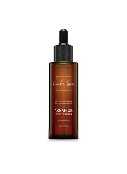 Huile d'Argan 100% Biologique - Pour Peaux Sèches, Tiraillées et Déshydratées + Cheveux Secs et Sujets aux Frisotis