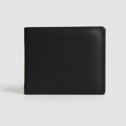 Portefeuille bifold homme RFID avec volet pour carte d'identité à gauche