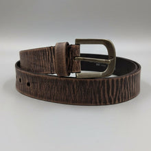 Ceinture classique pour homme en cuir vieilli mat et panaché