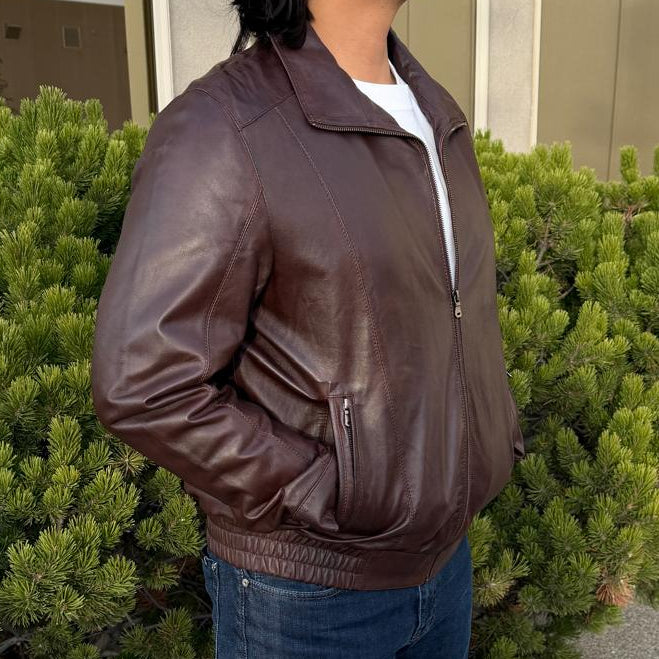 Blouson en cuir d'agneau Ting pour homme BOL