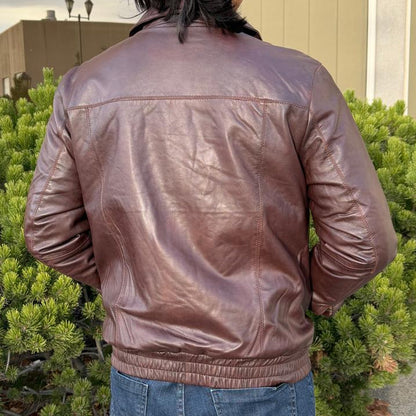 Blouson en cuir d'agneau Ting pour homme BOL