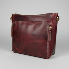 Sac bandoulière en cuir de buffle avec porte-cartes
