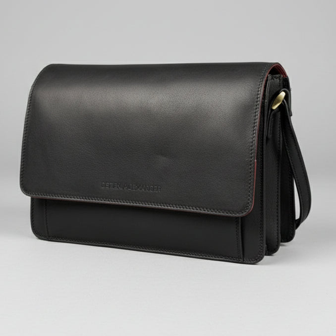 Sac besace en cuir Derek Alexander Half Flap Organizer
