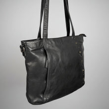 Sac à main en cuir MET pour femmes. Sac fourre-tout à doubles poignées