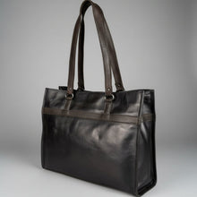 Sac cabas pour femme en cuir de vachette avec double poignée MET
