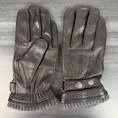 Men's Black Goat Leather Gloves