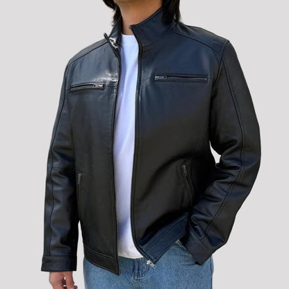 Blouson Bomber Homme en Cuir d'Agneau BOL