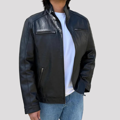 Blouson Bomber Homme en Cuir d'Agneau BOL