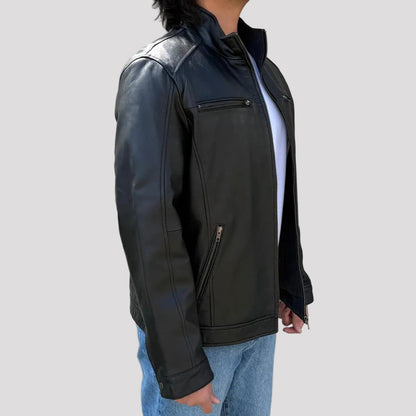 Blouson Bomber Homme en Cuir d'Agneau BOL