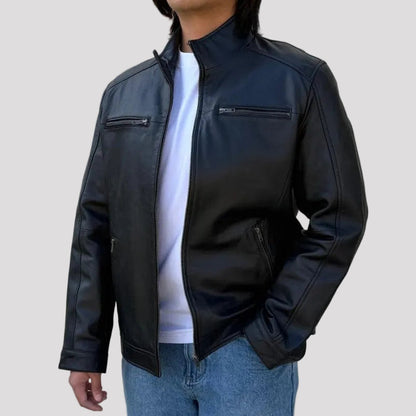 Blouson Bomber Homme en Cuir d'Agneau BOL